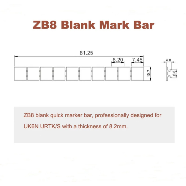 Фото - Маркування для клем ZB8 blank без символів