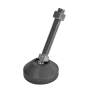 Опора регульована нейлон. "п'ята" Ø60 нерж. шток М12*80мм рухома