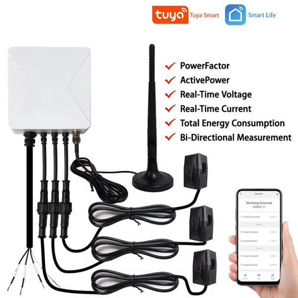 Фото - Лічильник електроенергії 3ф 200А WiFi Smart PC321-W