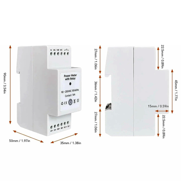 Фото - Лічильник електроенергії 3ф 80А WiFi Smart SP361-R