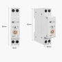 Розмикач 63А 220V AC Tuya WiFi на DIN рейку ORANGE