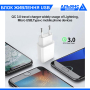 Блок живлення 1USB 18 Вт + Кабель USB type C 2м.