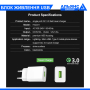 Блок живлення 1USB 18 Вт + Кабель USB type C 2м.