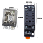 Реле комутації MY2NJ котушка AC220V з колодкою (HH62P)