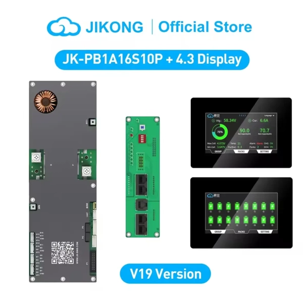 Фото - BMS JIKONG JK-PB1A16S10P V19 (100А номінальний струм, 1А струм балансування)