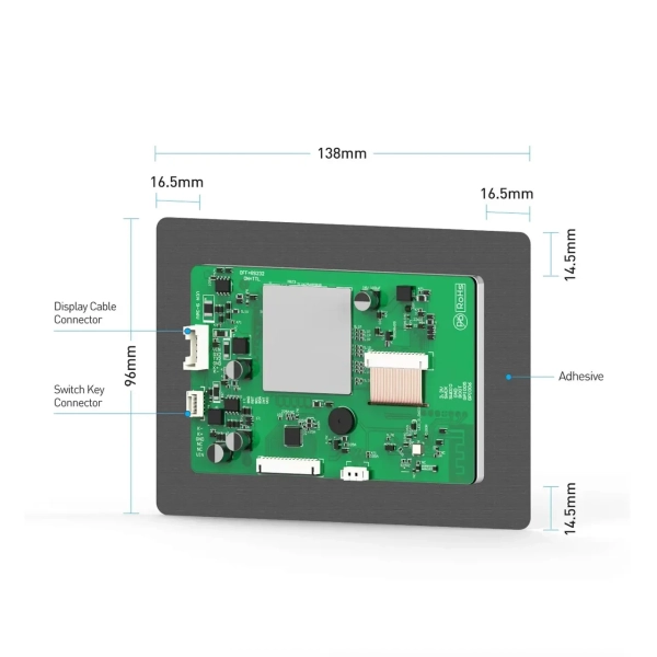 Фото - Дисплей сенсорний для BMS JK PB V19 4,3дюйми LCD 4.3 TTL-P