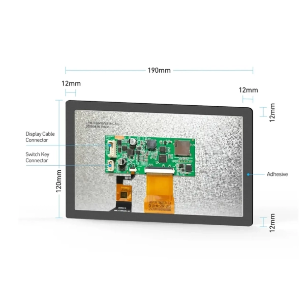 Фото - Дисплей сенсорний для BMS JK PB V19 7дюйми LCD 7.0 TTL-P
