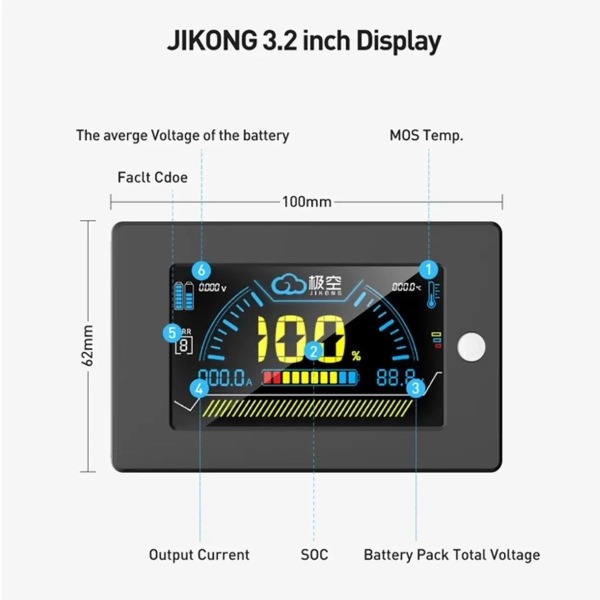 Фото - Дисплей для BMS JIKONG JK 3,2дюйми LCD