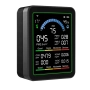 Монітор якості довкілля Z N-MT13W чорний, AQI, CO2, CO, PM2.5, PM10, PM0.3, температура, вологість, HCHO, TVOC, WiFi Tuya, історія
