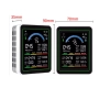 Монітор якості довкілля Z N-MT13W чорний, AQI, CO2, CO, PM2.5, PM10, PM0.3, температура, вологість, HCHO, TVOC, WiFi Tuya, історія