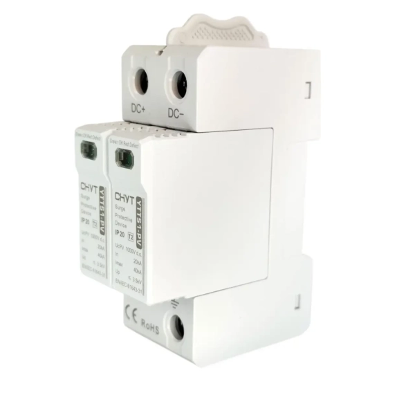 Фото - Обмежувач перенапруги SPD DC 1000V 20~40KA 2полюси CHYT YTTS1-PV