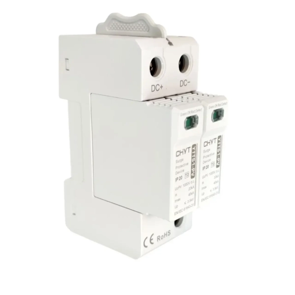 Фото - Обмежувач перенапруги SPD DC 1000V 20~40KA 2полюси CHYT YTTS1-PV