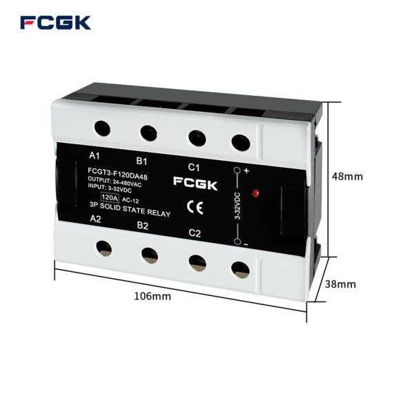 Фото - SSR реле 3фази FCGT3-F80DA, 80А, DC-AC