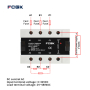 SSR реле 3фази FCGT3-F120DA, 120А, DC-AC
