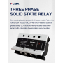 SSR реле 3фази FCGT3-F60DA, 60А, DC-AC