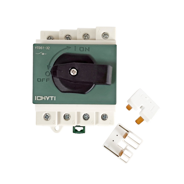 Фото - Роз'єднувач вимикач DC 1000V 4полюси 32А DIN рейка CHYT DS1DB-S32