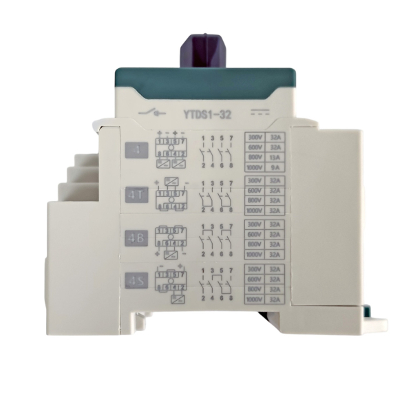 Фото - Роз'єднувач вимикач DC 1000V 4полюси 32А DIN рейка CHYT DS1DB-S32