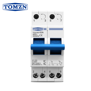 Фото - Ручний перемикач джерела живлення 2полюси TO219G, BLUE, 63A, TOMZN