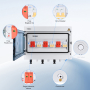 Сонячна фотоелектрична система захисту 3вх/3вих, max63А/600VDC/15A запобіжник - струм, напруга, блискавкозахист, IP65 TOMZN