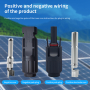 Конектор MC4 TOMZN для комутації сонячних панелей, 1500V/45A, врізний, 2комплекти, IP67