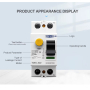 Диференційний вимикач AC230V/40A, F Type, 30mA, 2 полюси RCCB, TOB7L-63, TOMZN