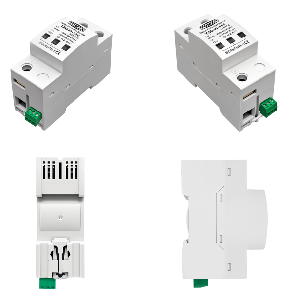 Фото - Обмежувач перенапруги SPD AC 385V 200KA, 1полюс, TOMZN, TZG40-160