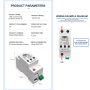 Обмежувач перенапруги SPD AC 385V 200KA, 1полюс, TOMZN, TZG40-160