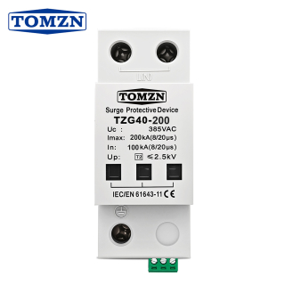 Фото - Обмежувач перенапруги SPD AC 385V 200KA, 1полюс, TOMZN, TZG40-160