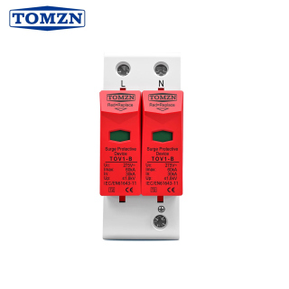 Фото - Обмежувач перенапруги SPD AC 275V 30-60KA, 2полюси, TOMZN, TOV1-B