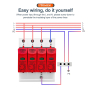 Обмежувач перенапруги SPD AC 385V 30-60KA, 4полюси, TOMZN, TOV1-B
