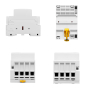 Контактор модульний 220V AC/DC/63A, TOCT1-63, 4полюси, 4NO, DIN рейка, TOMZN