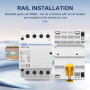 Контактор модульний 220V AC/DC/63A, TOCT1-63, 4полюси, 4NO, DIN рейка, TOMZN