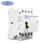 Контактор модульний 220VAC/63A, TOCT1-63M, 4полюси, 4NO, з ручним режимом, DIN рейка, TOMZN